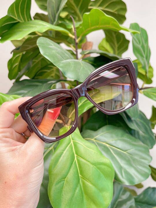 Becca Acetate Square Sunglasses