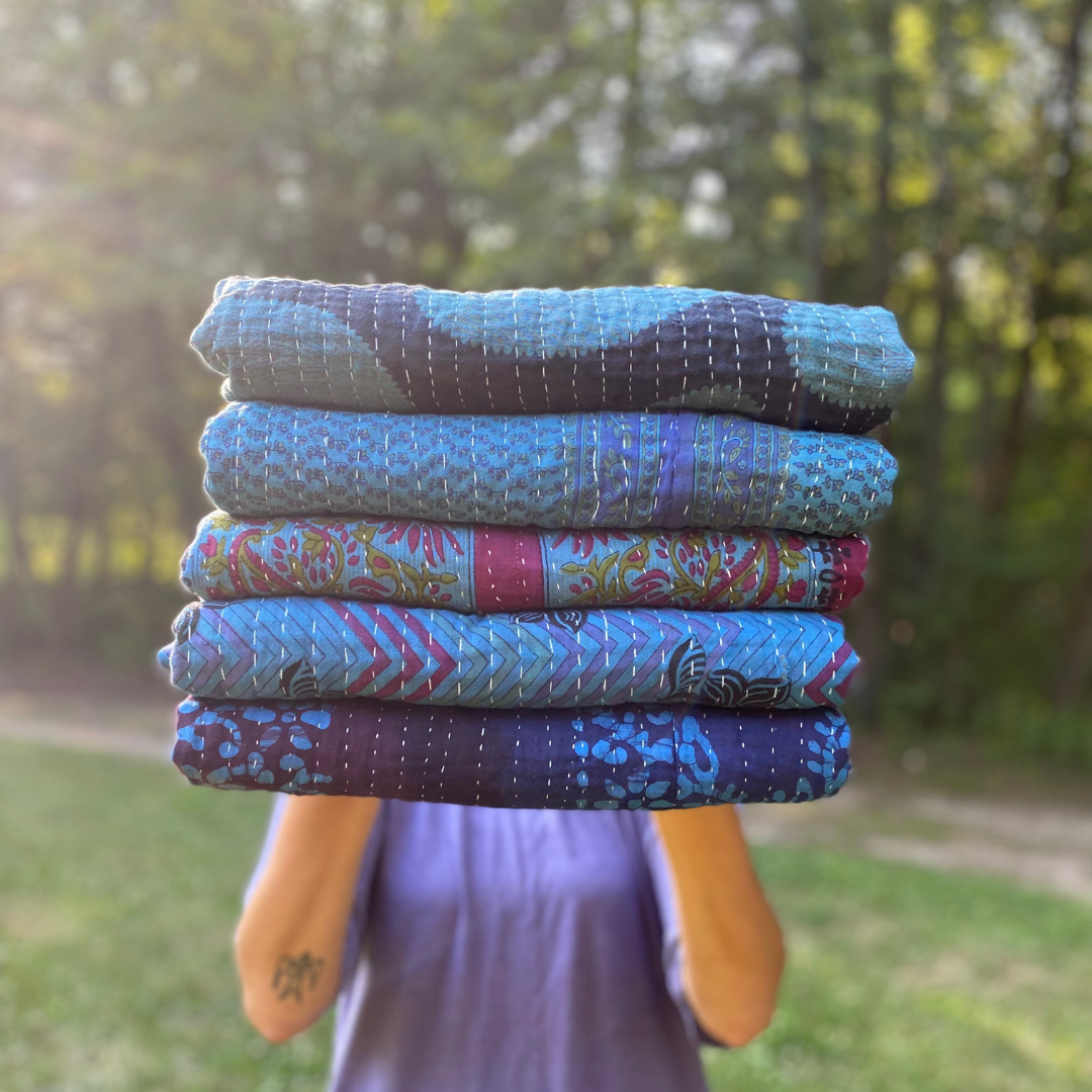 Kantha Throw (over-dyed)