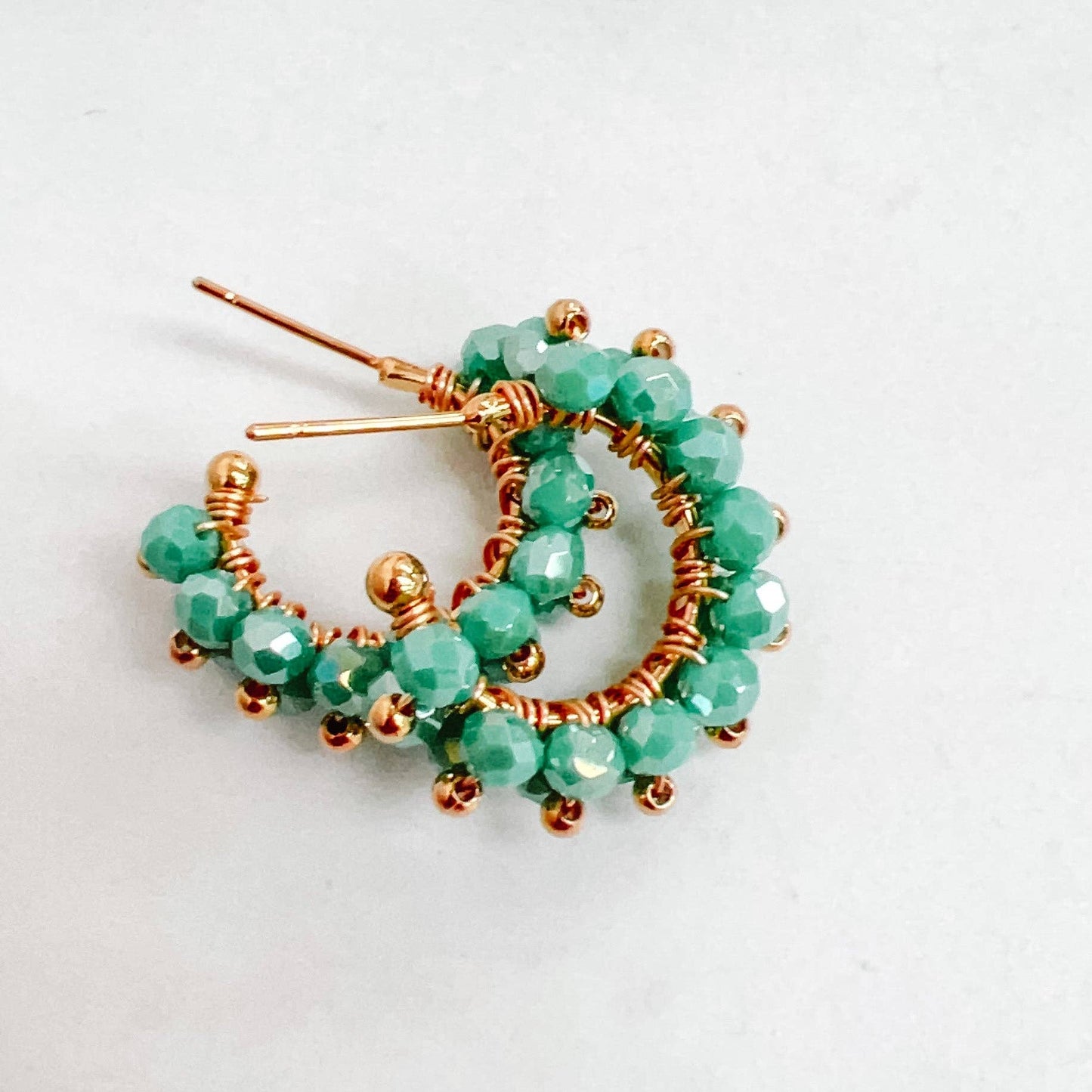 Ellie Turquoise Mini Hoop Earrings
