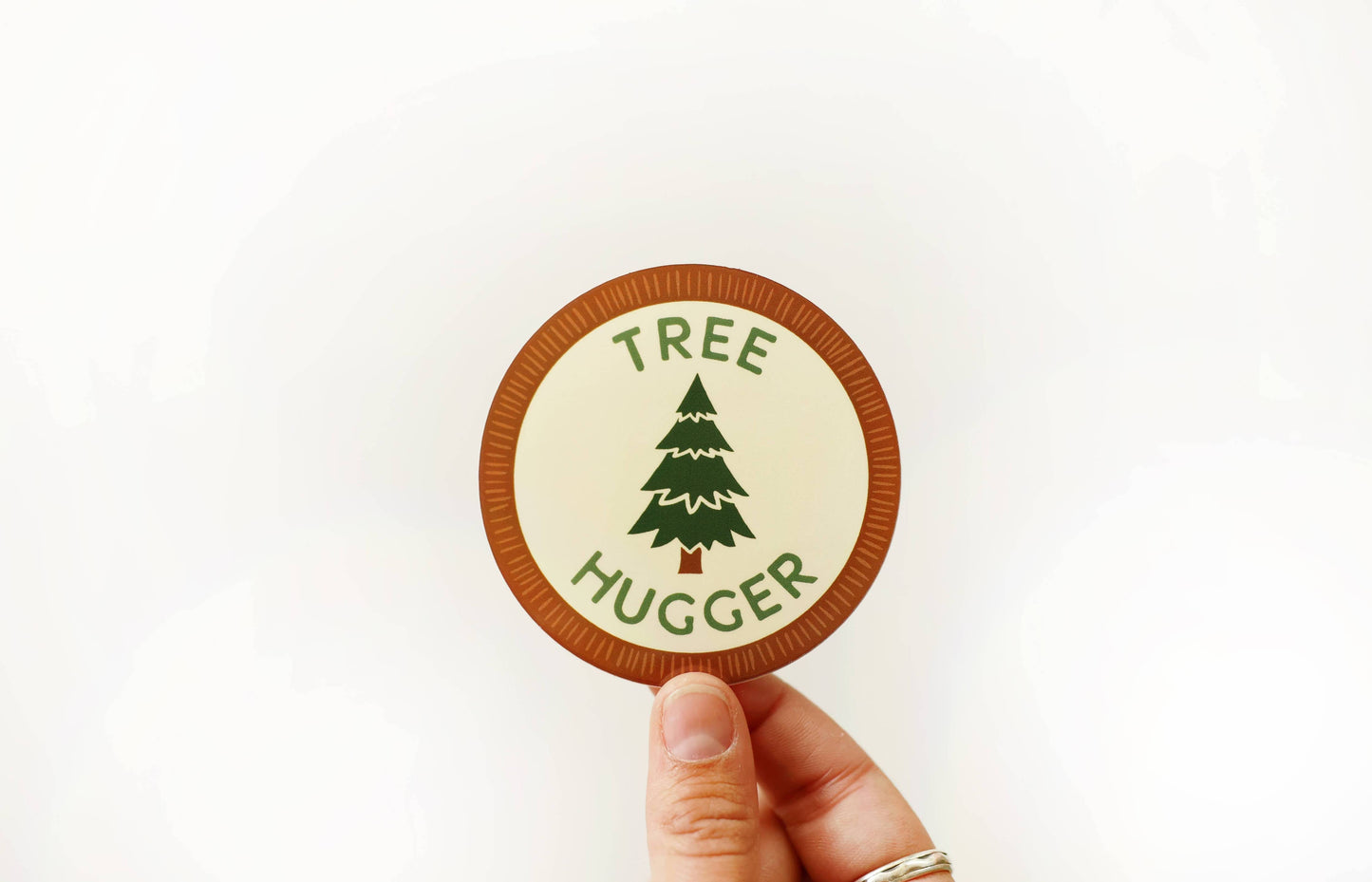 Tree Hugger vinyl sticker