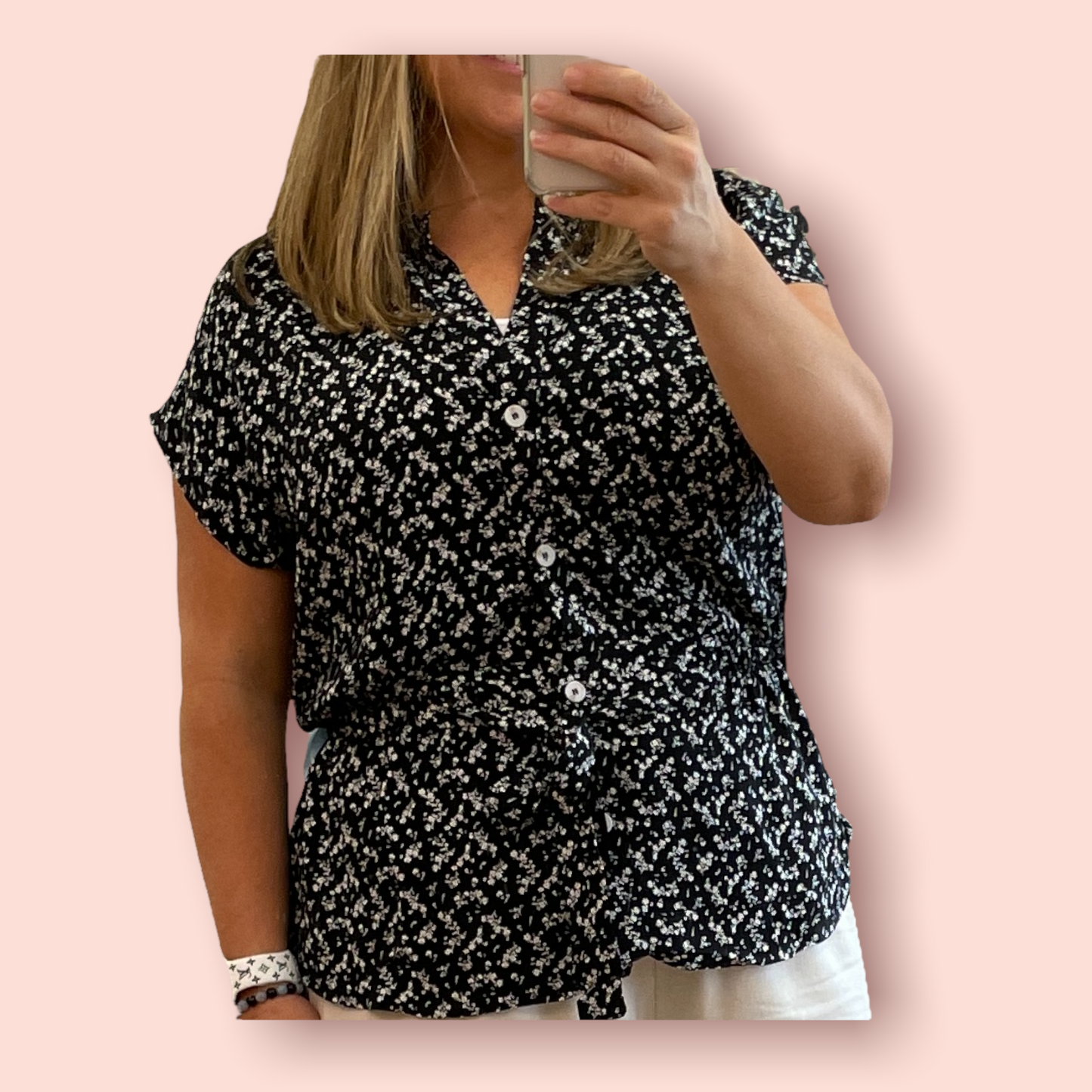 Flower Power Plus Size Blouse