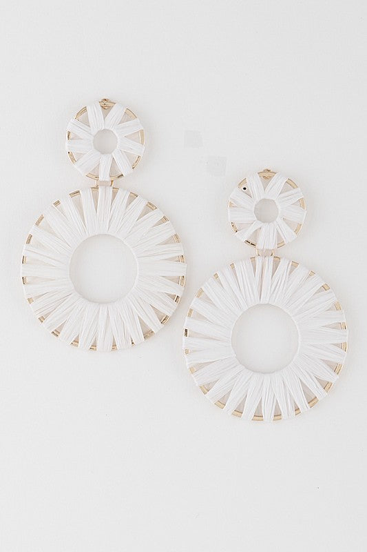Threaded Double Drop Earrings