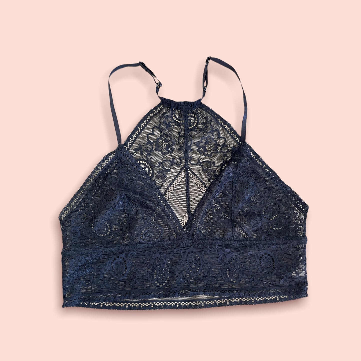 Black lace bralette