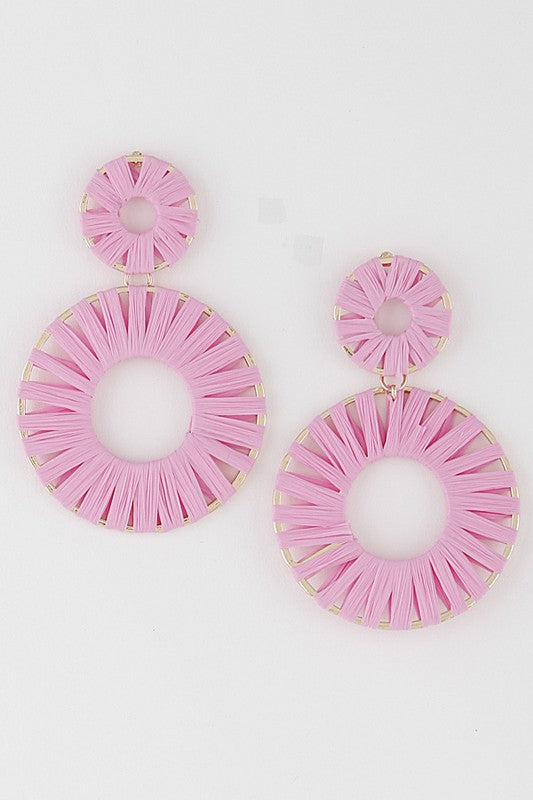 Threaded Double Drop Earrings
