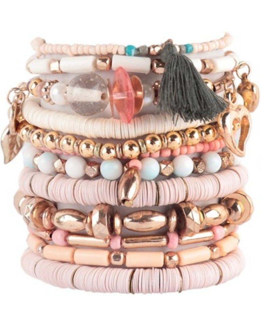 Dainty Beaded Bracelet Set