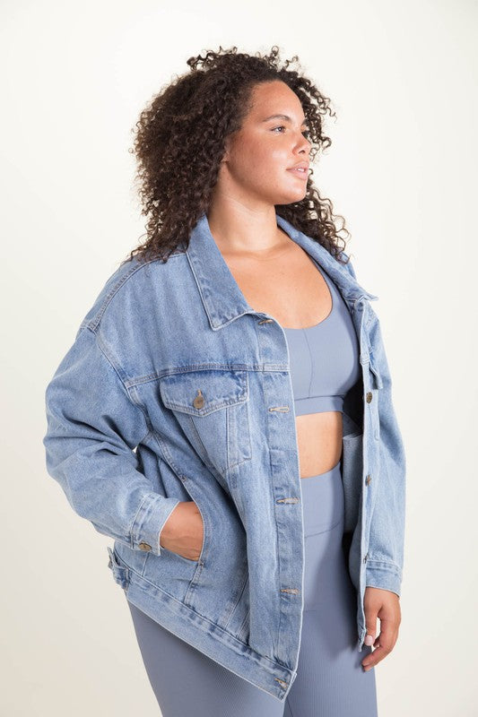 Mono B Plus Size Denim Jacket