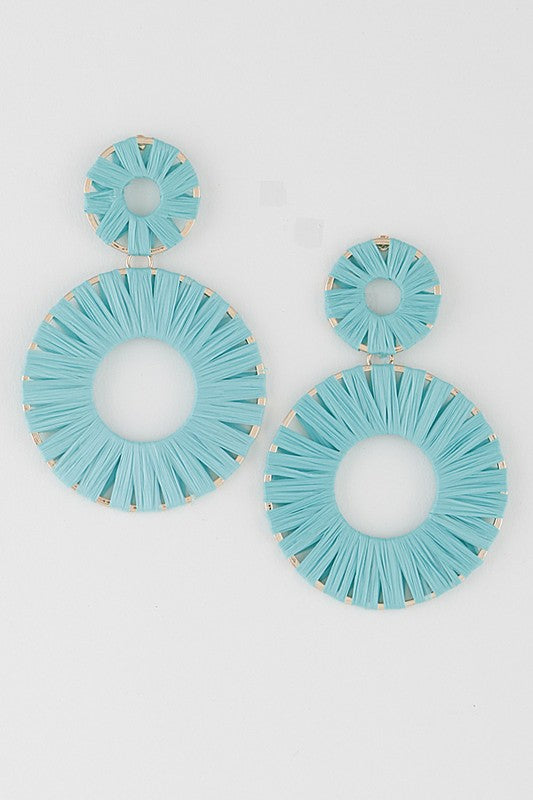 Threaded Double Drop Earrings