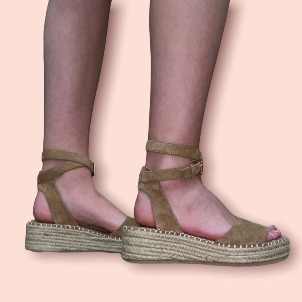 OPEN TOE ANKLE STRAP CASUAL PLATFORM SANDALS