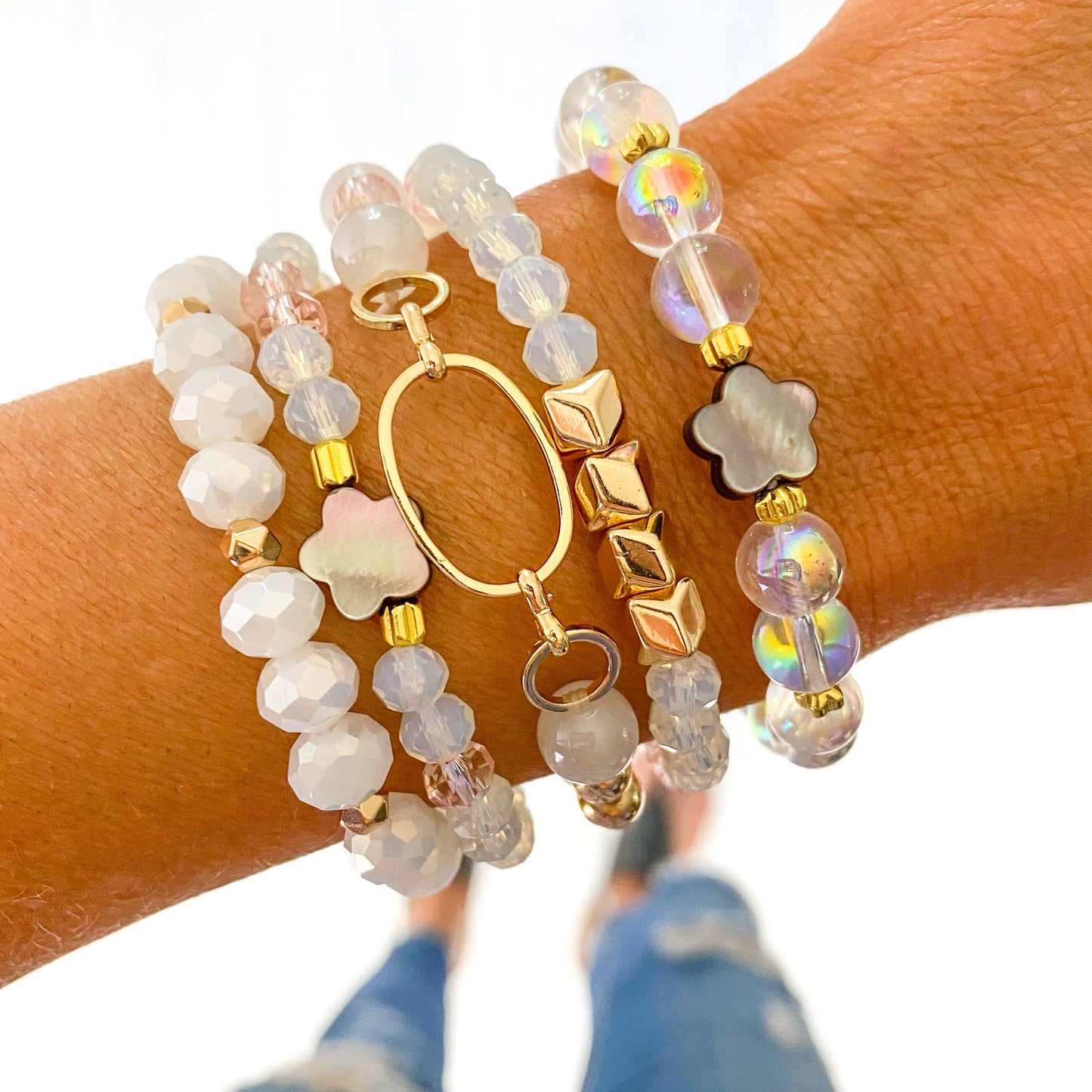 Moon Glow Bracelet Stack
