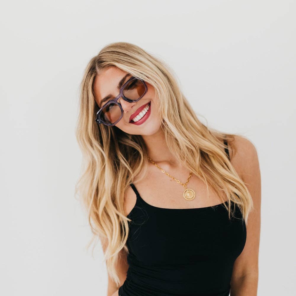 Blocky Square Retro Sunglasses: Tortoise