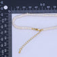 24K Gold Filled 5mm Rondelle Freshwater Pearl Gemstone Chain 15 Inch Necklace |  WA-03142