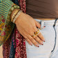 The Luxe Link Bracelet - Textured Gold: GOLD