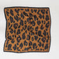Sylvie Leopard Square Scarf: Cream