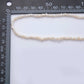18K Gold Filled 4mm Dainty Rice Seed Freshwater Pearl Necklace 14.9 Inches long | WA-A3475