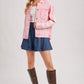DENIM BUTTON DOWN OVERSIZED JACKET: LT.WASH / S