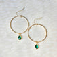 Gem Hoop Earrings