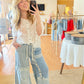 Lace Overlay Jeans