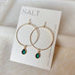 Gem Hoop Earrings