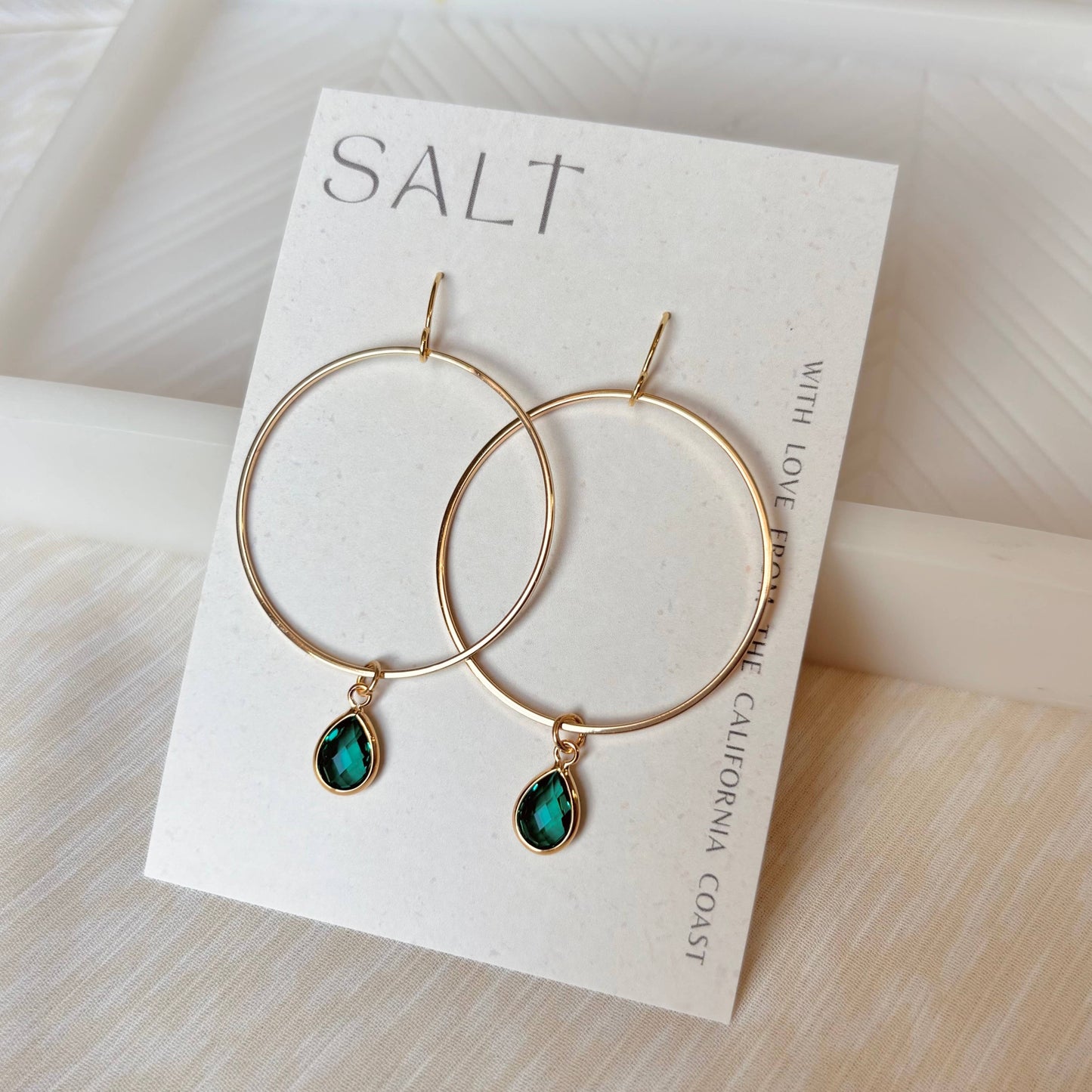 Gem Hoop Earrings