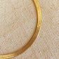 18k Gold Filled 4mm Herringbone Bracelet: 7 inches