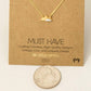 Gold Dipped Dainty Mini Mountain Pendant Necklace: SL