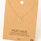 Rhinestone Trim Evil Eye Necklace