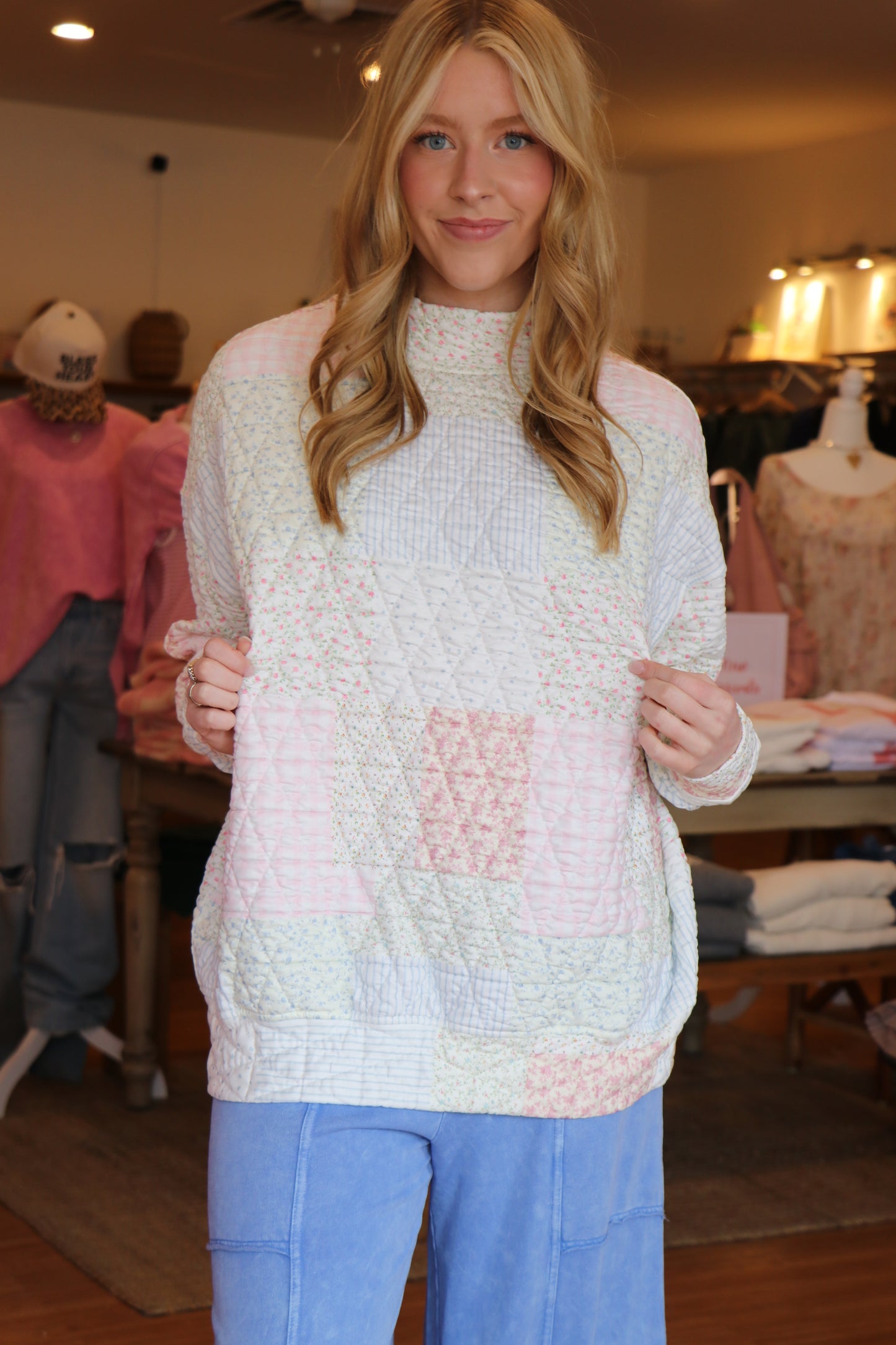 Walk in the Park Mockneck Sweatshirt
