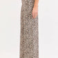 Leopard High Rise Wide Leg Jeans