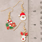Mixed 3Pc Christmas Enamel Dangle Earrings Set: ASSORTED