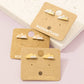 Two Toned Mountain Stud Earrings: S