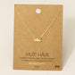 Gold Dipped Dainty Mini Mountain Pendant Necklace: GD