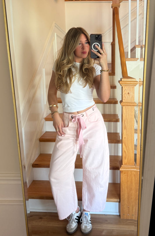 Blushing Barrel Leg Jeans