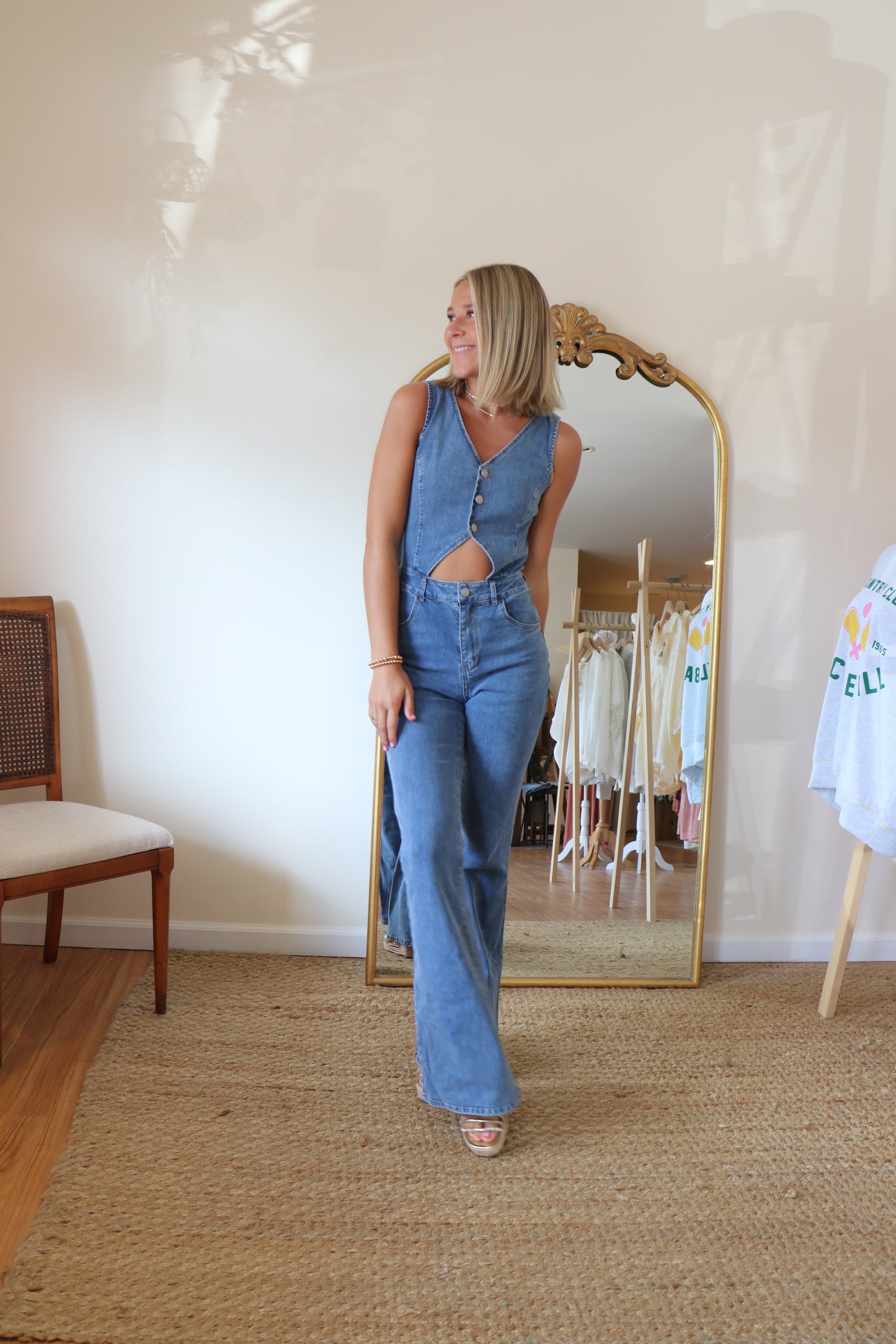 Lasso Denim Jumpsuit