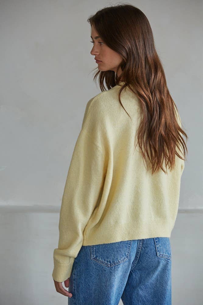 Daydream Cardigan in Light Yellow