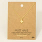 Gold Dipped Turtle Pendant Necklace: G