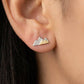 Two Toned Mountain Stud Earrings: S