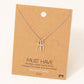 Triple Cross Pendant Necklace