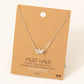 Pave Bee Pendant Necklace: G