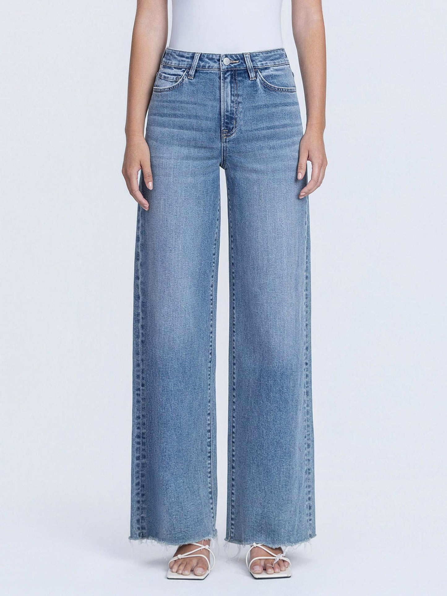 Vervet High Rise Wide Leg Jeans