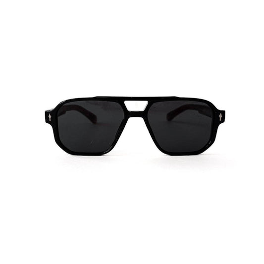 Alex Aviator Sunglasses: Glossy Black/Black