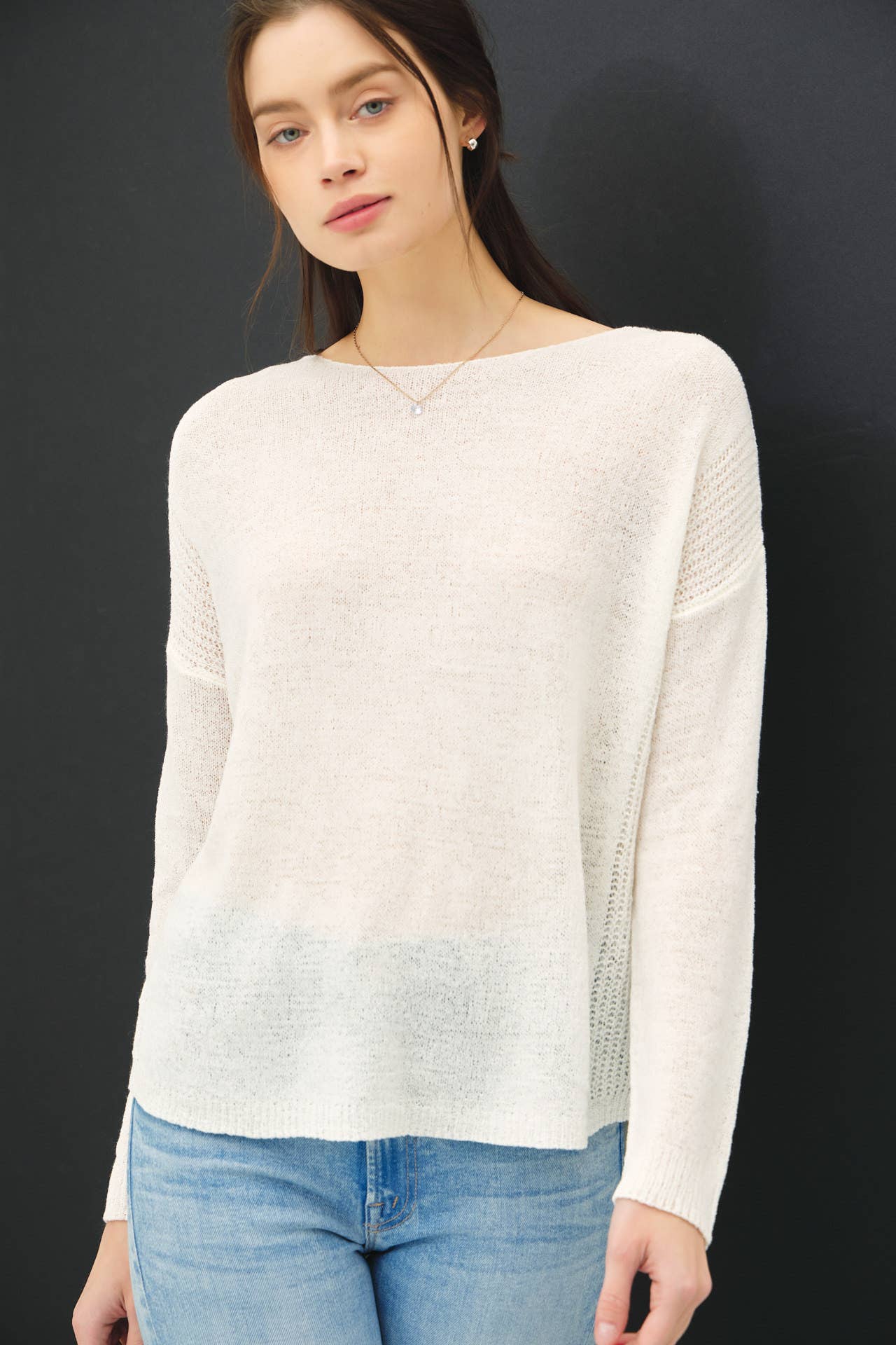 Lightweight Drop Shoulder Sweater