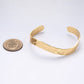 24K Gold Filled Hammered Band Cuff Bracelet | WA-2655