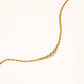 Remmi 18K Gold Non-Tarnish Crystal Station Chain Necklace: Yellow Gold