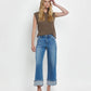Vervet High Rise Cuffed Wide Leg Jeans