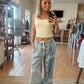 Lace Overlay Jeans