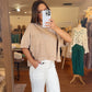 Go Your Own Way Top - Taupe