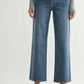 Mid Rise Full Length Wide Leg Jeans