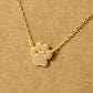 Mini Paw Print Charm Necklace: S