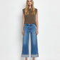 Vervet High Rise Cuffed Wide Leg Jeans