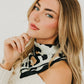 Sylvie Leopard Square Scarf: Cream
